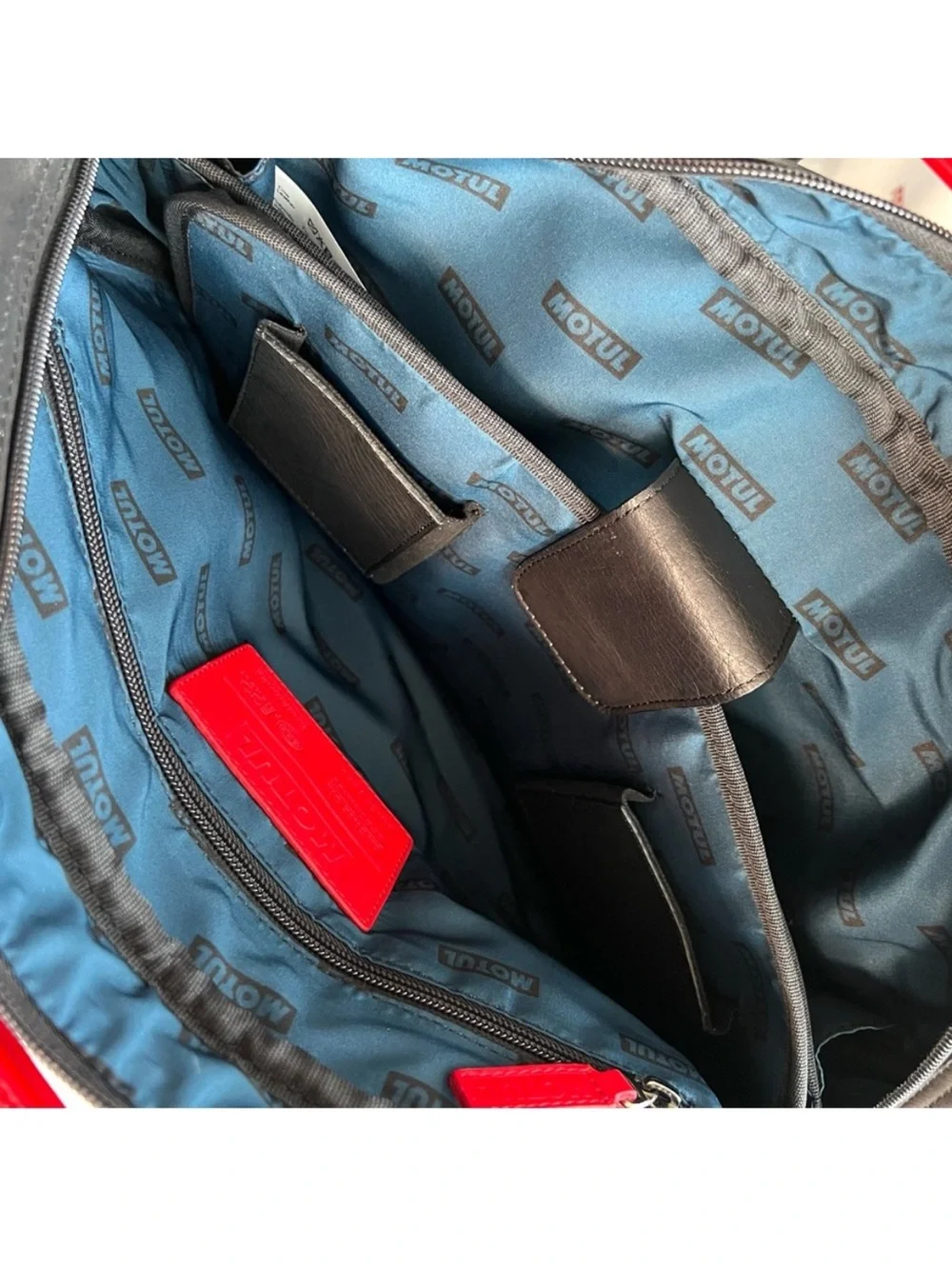 MOTUL Leather Laptop Bag Black NEW